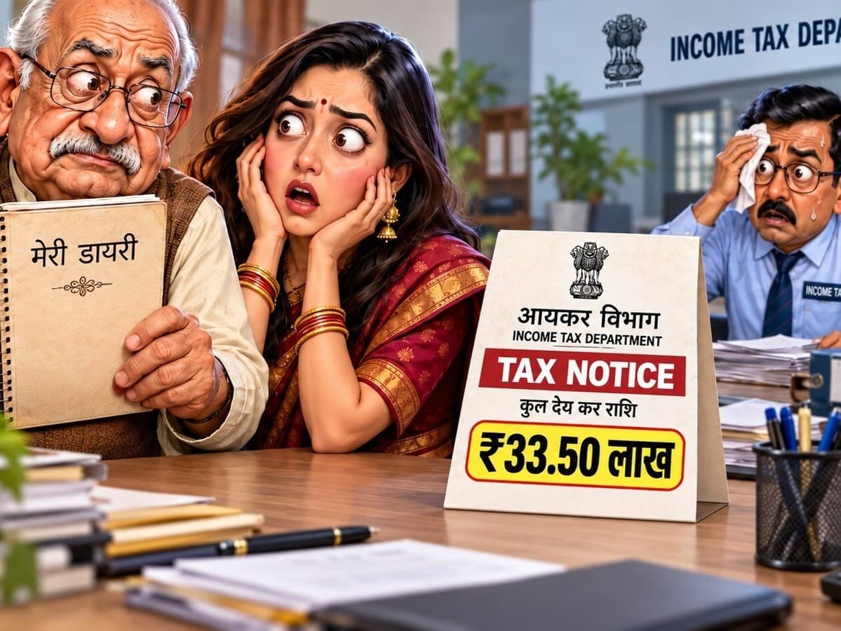 ससुर की डायरी ने बहू को फंसाया! बिना कमाई के लगा 33.50 लाख का टैक्स! छूट गए Tax विभाग के पसीने