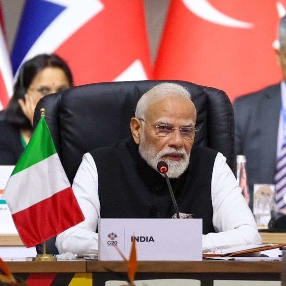 PM मोदी बोले- आतंकवाद में AI का इस्तेमाल प्रतिबंधित हो:G20 समिट में कहा- टेक्नोलॉजी फाइनेंस-सेंट्रिक नहीं, ह्यूमन-सेंट्रिक होनी चाहिए