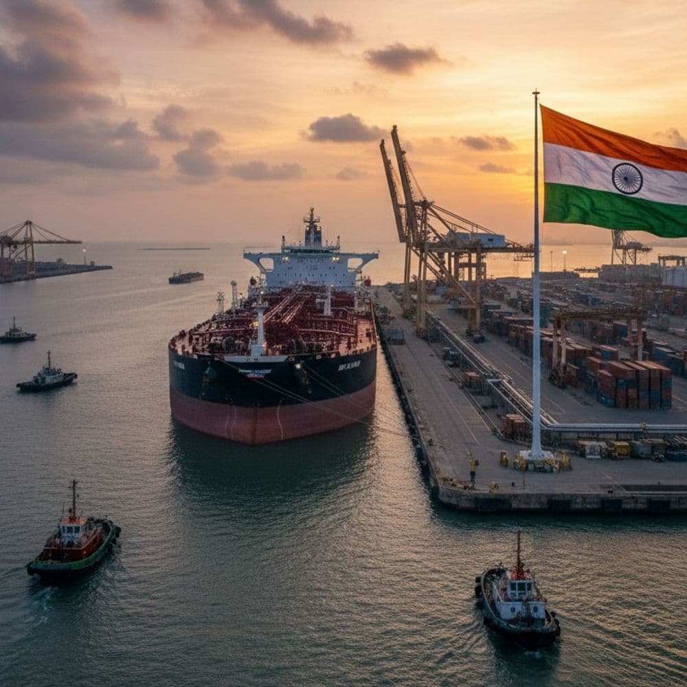 दावा-भारत में रूस से 30 गलत पहचान वाले जहाज पहुंचे:इनसे 54 लाख टन कच्चा तेल आयात हुआ; भारत फॉल्स-फ्लैग जहाजों की सबसे बड़ी मंजिल बना